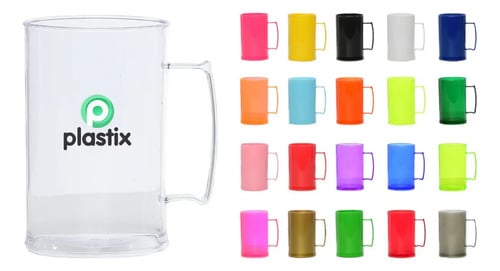 Kit 20 Caneca Chopp 300ml Acrílica Cerveja Refrigerante